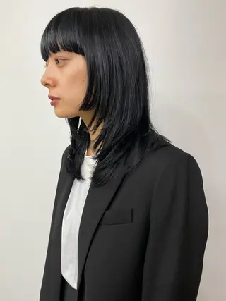 セミロング カラー . nanamiのヘアスタイル