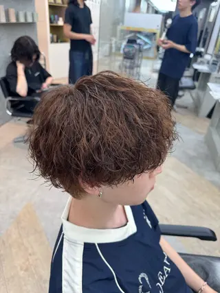 カラー パーマ メンズ ☀️メンズパーマ☀️ /栄/濵﨑新成のヘアスタイル