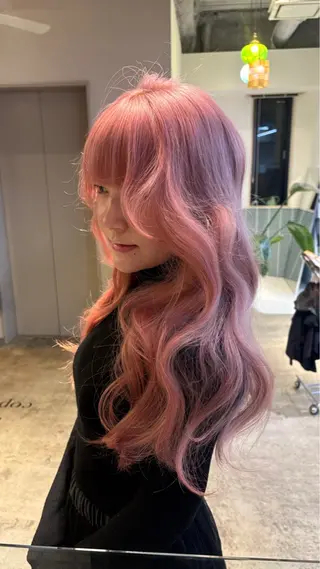 ロング ★梅田お洒落カラー ちどり★のヘアスタイル