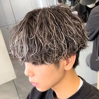 ミディアム カラー ヘアアレンジ メンズ fifth 石川 凪のヘアスタイル
