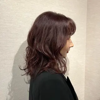 ミディアム カラー パーマ 押上/ショート・ボブ /パーマ/山口卓朗のヘアスタイル