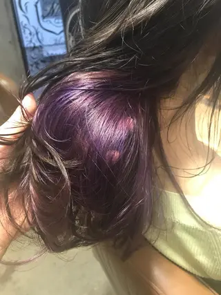 ミディアム カラー パーマ ヘアアレンジ メンズ キッズ ネイル マツエク・マツパ サロンドミルク 渋谷高比良のヘアスタイル