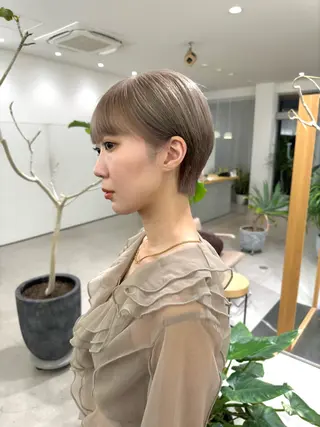 ショート カラー つくばUtooe's 副店長 寺沢颯のヘアスタイル
