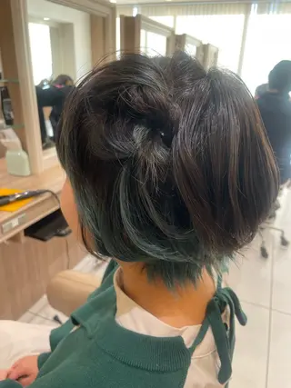 ショート ヘアアレンジ 韓国ヘアメイク🎀/ 縮毛矯正✨山本媛香のヘアスタイル
