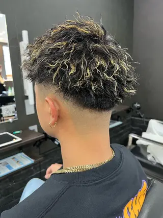 ショート カラー パーマ メンズ Hair salon Liebe RYOのヘアスタイル