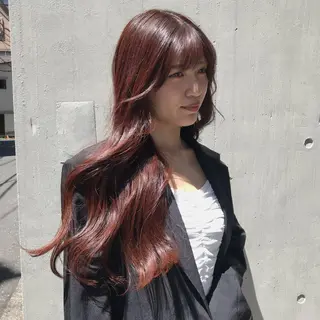 ロング カラー もりたみかこ 美容師お休み中のヘアスタイル