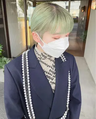 ショート カラー ハイトーンカラー♡ yuのヘアスタイル