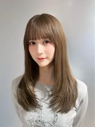 ロング カラー 店長✨髪質改善✖️ 透明感カラー／純大のヘアスタイル