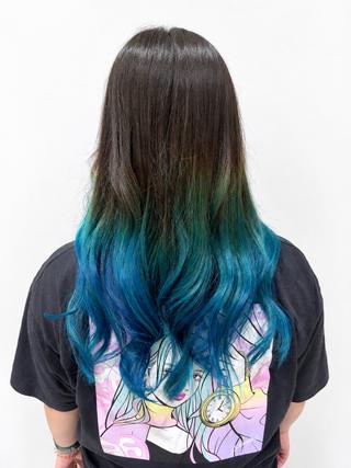 ロング 松尾 怜奈のヘアスタイル