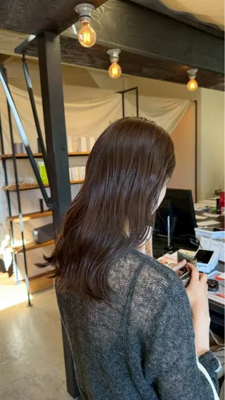カラー 神尾 柚希のヘアスタイル