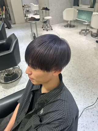 カラー メンズ 𝐑𝐈𝐎ྀིのヘアスタイル