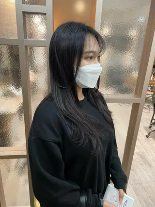 ロング 岩下昂世/ ハイトーン/デザインのヘアスタイル
