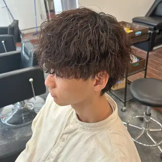 ショート パーマ メンズ メンズパーマ/京都駅 /メンズ/奥村航平のヘアスタイル