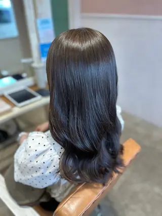 カラー 東浦　髪質改善カラー 透明感カラーのヘアスタイル