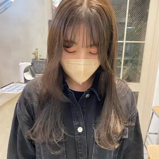 ロング カラー ヘアアレンジ 縮毛/透明感カラー Mariamu🫧のヘアスタイル