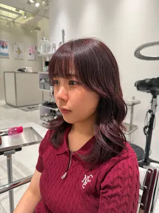 ミディアム カラー 村泉 心のヘアスタイル