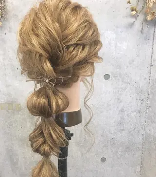 セミロング カラー ヘアアレンジ Satsuki ✂︎♡のヘアスタイル