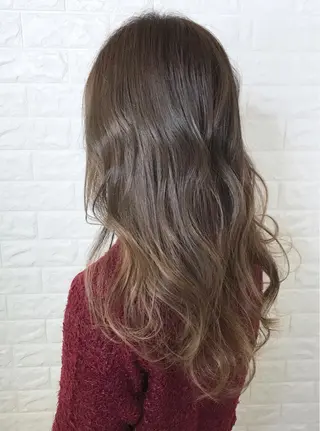 ロング カラー 髪質改善縮毛矯正 美容師✂️山崎竜二のヘアスタイル