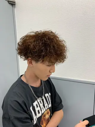 ショート カラー パーマ メンズ ⚡️お値段以上⚡️ RYUKIのヘアスタイル