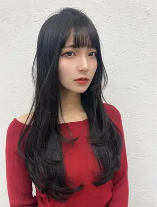 ロング 松永 歩莉のヘアスタイル