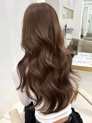 ロング カラー 天野 ひとみのヘアスタイル