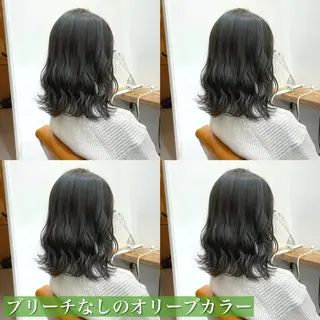 ミディアム カラー navile原宿 yumaのヘアスタイル