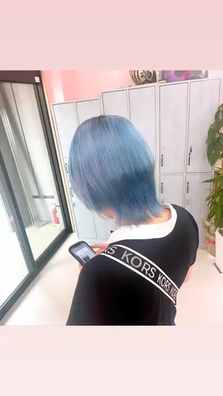 ミディアム カラー 町田ブリーチ特化 MANATOのヘアスタイル