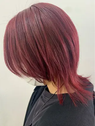 ミディアム カラー MANAMI 🥀ウルフカットのヘアスタイル