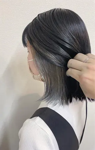 ショート カラー 透明感カラー/韓国 ブリーチ/古橋のヘアスタイル