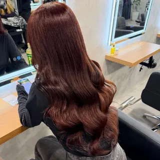 カラー 暖色/透明感カラー 🤍yuzuho🫧のヘアスタイル