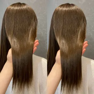 セミロング カラー み うのヘアスタイル