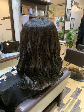 ミディアム カラー サトウ シューイチのヘアスタイル