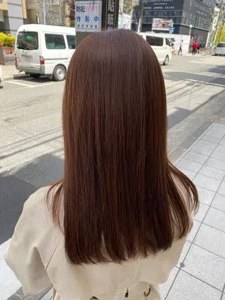 セミロング カラー 韓国好き🇰🇷 美容師MIKUのヘアスタイル