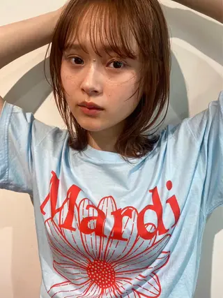 カラー 渡邉 姫奈のヘアスタイル
