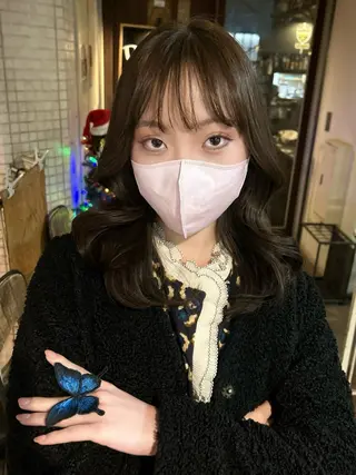 セミロング LANA似合わせ カット🪐のヘアスタイル