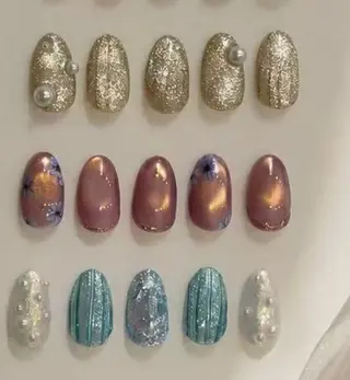 ネイル H3 Nail Tsuki🦋💙のネイルデザイン