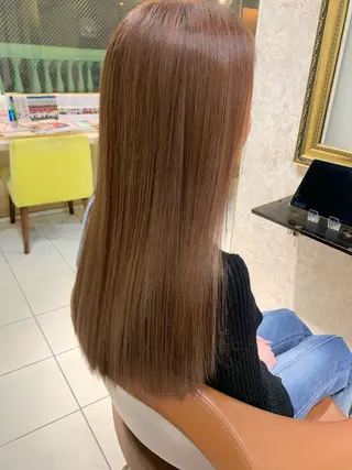 ロング MORISAKI ✂︎縮毛矯正のヘアスタイル