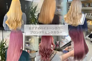 ロング 水戸/ブリーチカラー 中山りくのヘアスタイル