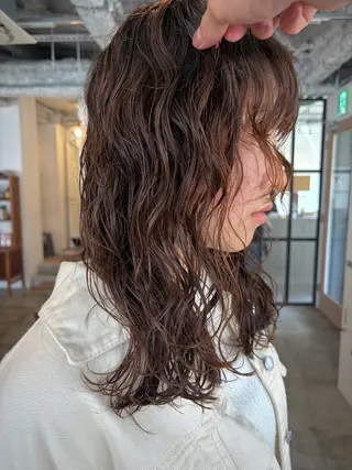 ミディアム パーマ yu maのヘアスタイル