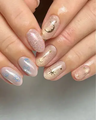 ネイル tsumeya ゆるかわ手描きネイルのネイルデザイン