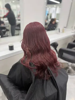 ロング カラー ラベンダー💜 グレージュ🩶のヘアスタイル
