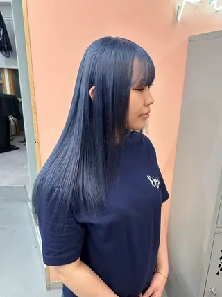 ロング カラー 💜Noa /艶髪ハイトーン💫のヘアスタイル