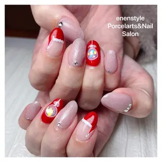 ミディアム ネイル アイブロウ 🐾enen style 🐾のネイルデザイン
