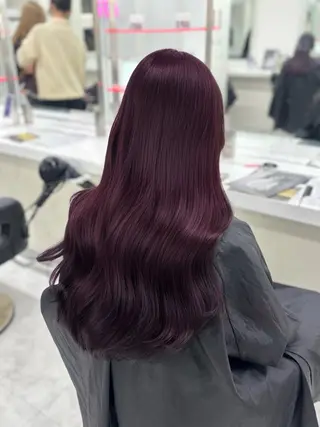 ロング 🎀暖色カラー🎀 韓国ヘア まなかのヘアスタイル