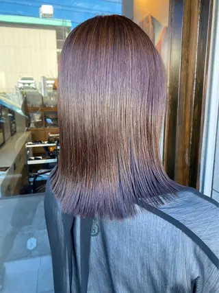 ミディアム カラー 【髪質改善】 むかいみきのヘアスタイル