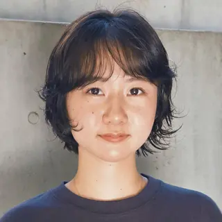 ショート カラー パーマ デジタルパーマ🌀レ イヤー🍃かんたまるのヘアスタイル
