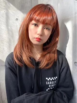セミロング カラー パーマ メンズ縮毛矯正 細谷碧海のヘアスタイル