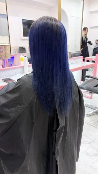 ロング カラー レイン🌏🌱 似合わせ/ハイトーンのヘアスタイル