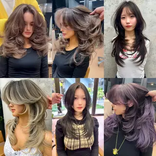 ロング kouji メンズバレイヤージュのヘアスタイル