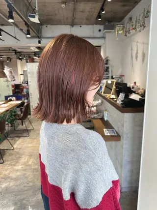ミディアム カラー ヘアアレンジ 落合　眺 (オチアイ　ノゾミ)のヘアスタイル